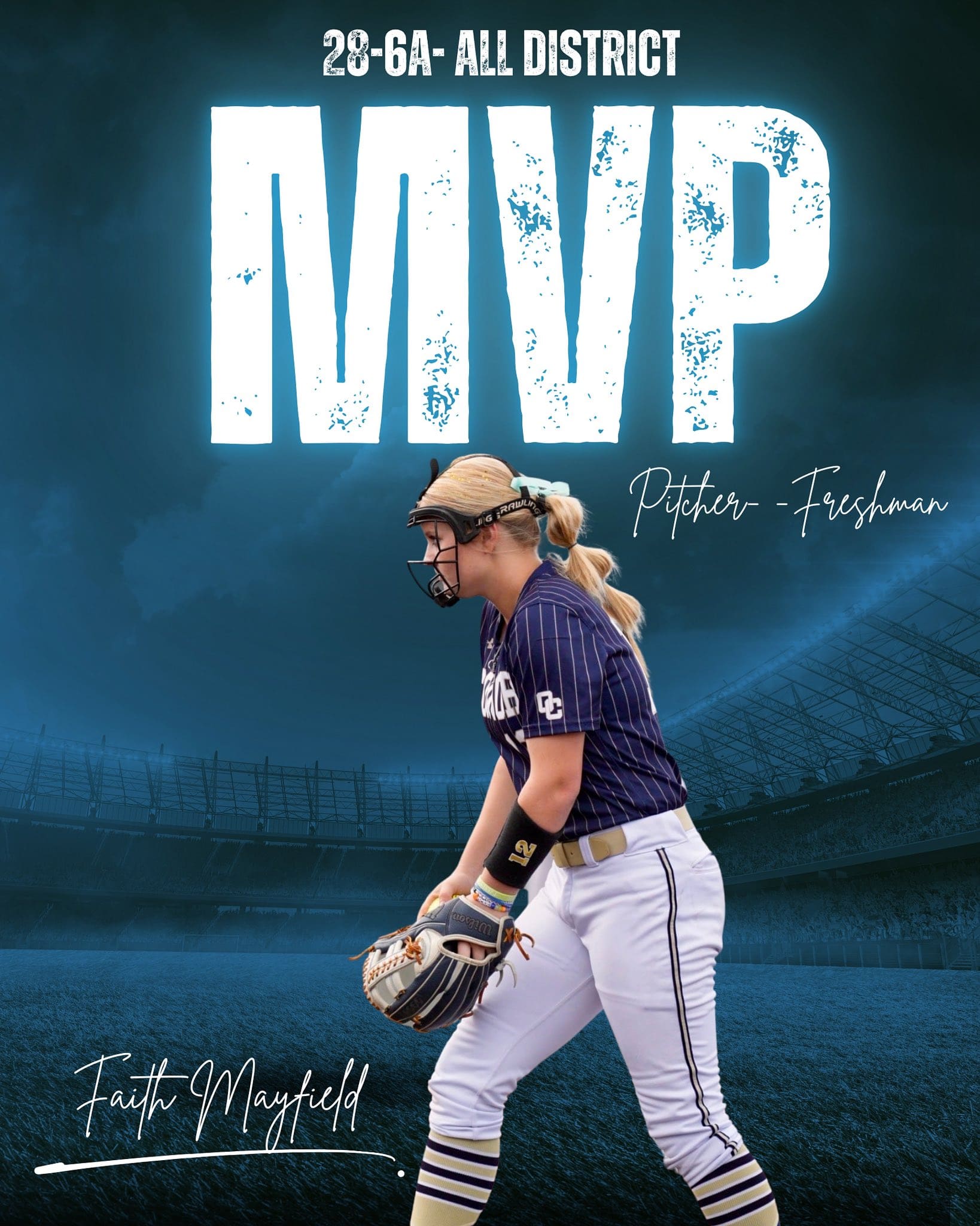 O’Connor High School’s Faith Mayfield was named District 28-6A Most Valuable Player as a freshman, earning the honor for her impact at the plate and in the circle.