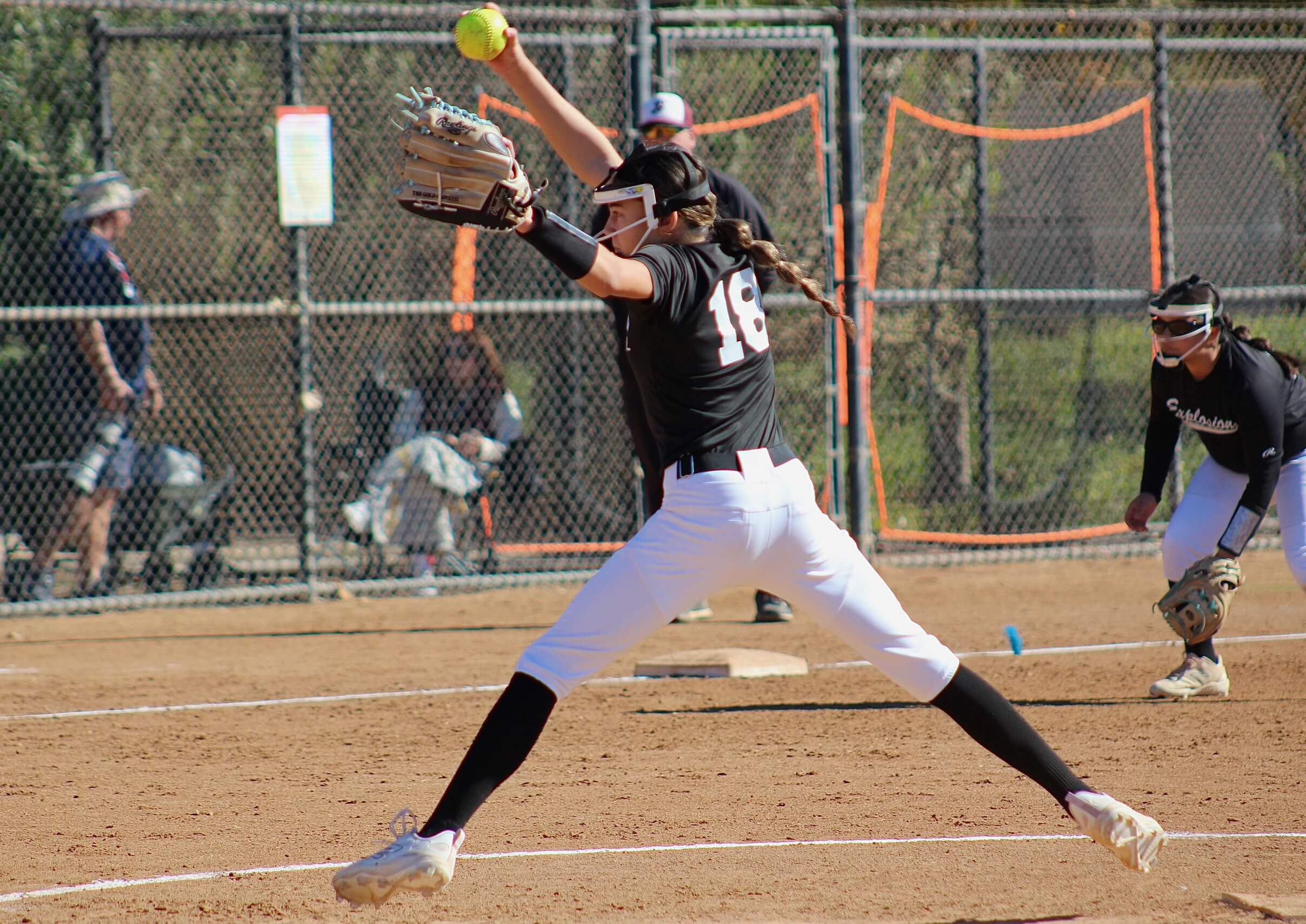 Kendall O'Keefe, Youth Softball Player, Pitcher and Hitter.
