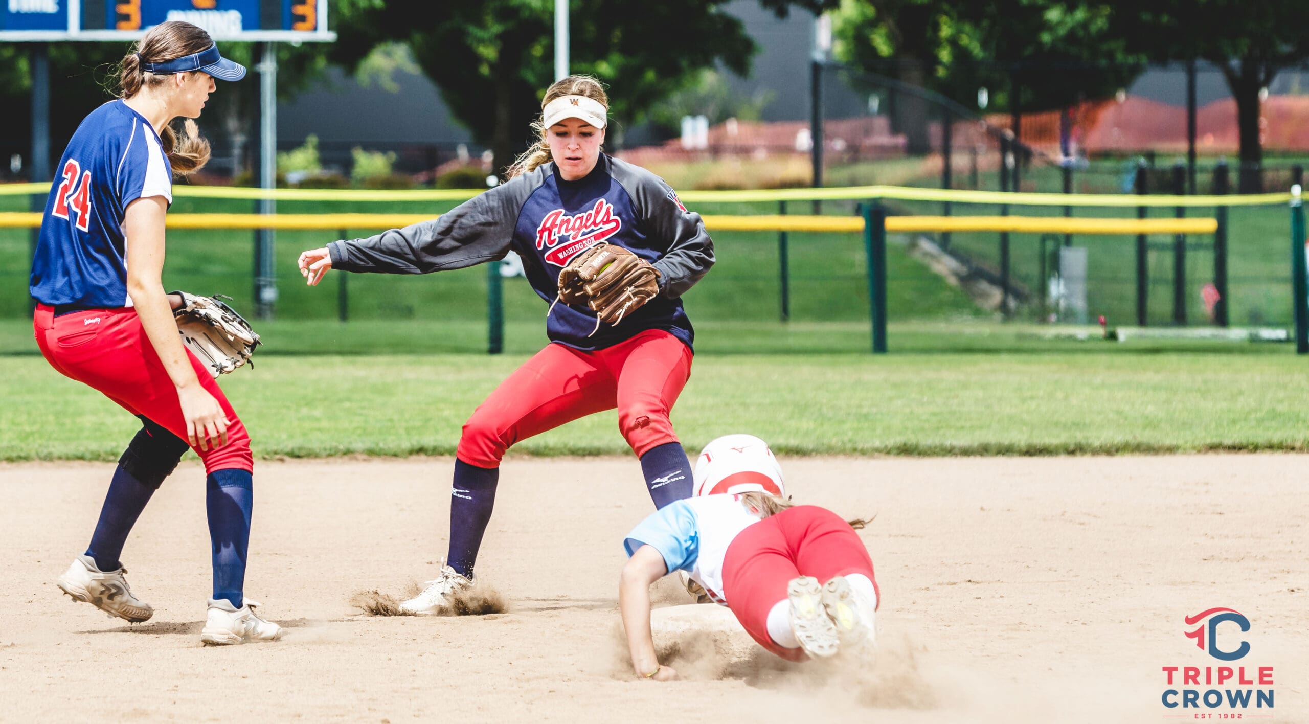 Infield defense is on full display as players compete during Valley Invite tournament play.